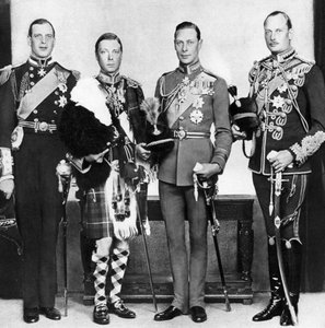 Le Prince de Galles avec ses frères, vers les années 1930 - Unbekannt