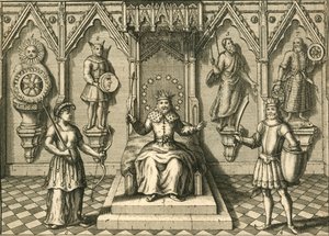 Les principaux idoles des Saxons, adorés en Grande-Bretagne, fin du 16e-début du 17e siècle - Unbekannt