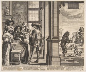 Le Fils Prodigue Quitte la Maison, vers 1636 - Unbekannt