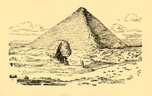 La pyramide du roi Khéops et le Grand Sphinx à Gizeh, Égypte, vers 1930 - Unbekannt