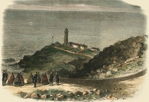 La Reine visitant le phare de South Stack, Holyhead, 1853 - Unbekannt