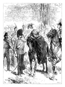 La reine distribuant les croix de Victoria à Hyde Park, Londres, années 1850 - Unbekannt