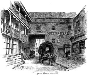 The Queens Head Inn, Southwark, Londres, 1887 - Unbekannt
