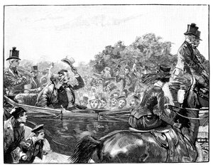 Réception de la Reine à Hyde Park, Londres, années 1840, 1900