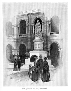 La statue de la reine, Brisbane, Australie, 1886 - Unbekannt