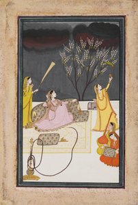 La Ragini Dhanasari Desi du Raga Dipaka, vers 1820 - Unbekannt