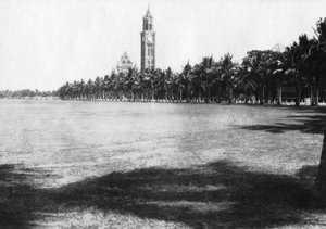 La tour Rajabai, Université de Bombay, Inde, vers 1918 - Unbekannt