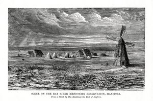 Réserve mennonite de la rivière Rat, Manitoba, Canada, fin du 19e siècle - Unbekannt