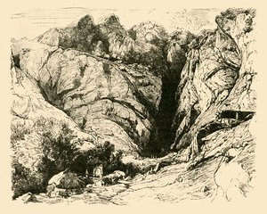 Le Ravin à Delphes, scène de la repousse des Gaulois - Unbekannt