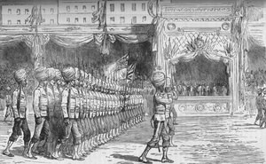 La revue au Caire : Défilé des Beloochees, c1880 - Unbekannt