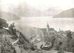 Le chemin de fer du Rigi, Vitznau, Suisse, 1895 - Unbekannt