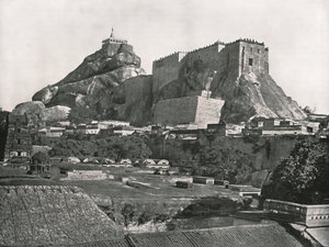 Le Rocher vu du nord, Trichinopoly, Inde, 1895 - Unbekannt