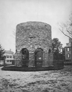 La Tour ronde à Newport, vers 1892