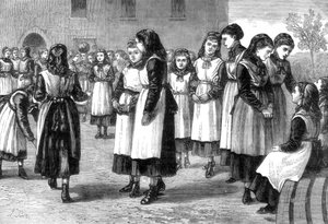 École maçonnique royale pour filles, St Johns Hill, Battersea Rise, Londres, 1875