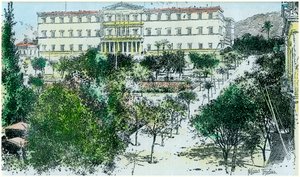 Le Palais Royal, Athènes, Grèce, vers 1890 - Unbekannt