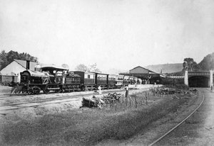 Le train royal quittant la gare de Kandy, Sri Lanka, c1910s