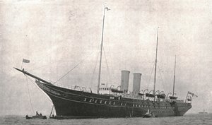 Le Yacht Royal quittant Cowes, Île de Wight, 6 août 1902 - Unbekannt