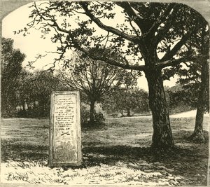 La pierre de Rufus dans la New Forest, 1890 - Unbekannt