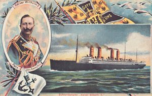 Le SS Kaiser Wilhelm II, vers 1910 - Unbekannt