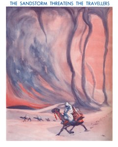 La tempête de sable menace les voyageurs, 1935 - Unbekannt