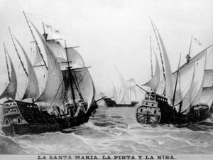 La Santa Maria, la Pinta et la Nina, XVe siècle - Unbekannt