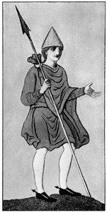 Le manteau saxon, montrant la méthode de fixation, 1910