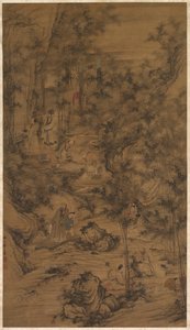 Les Sept Sages de la forêt de bambous, 1644-1911 - Unbekannt