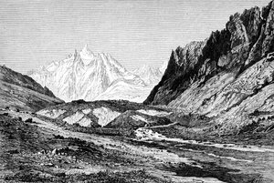 Le glacier Shchurovskiy, Russie, 1895