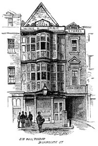 Le pub Sir Paul Pindar, Bishopsgate Street, Londres, 1887 - Unbekannt