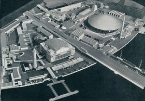 Le site de South Bank, 1951