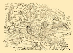 Les Espagnols capturent Anvers dans leur longue lutte avec les Hollandais, 1576, vers 1930