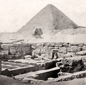 Le Sphinx et la Grande Pyramide, Égypte, début du 20e siècle - Unbekannt