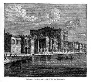 Le Palais principal du Sultan, sur le Bosphore, Turquie, XIXe siècle - Unbekannt