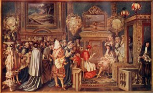 Le Roi Soleil Louis XIV, de France, avec sa cour brillante, 1664, vers 1930 - Unbekannt