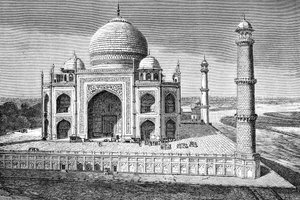 Le Taj Mahal, Agra, Inde, 1895 - Unbekannt