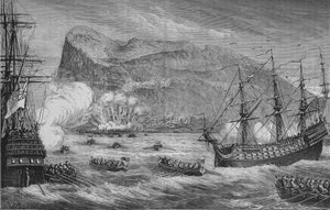 La prise de Gibraltar, août 1704, vers 1880 - Unbekannt