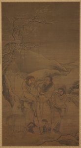 La séparation en larmes de Su Wu et Li Ling, dynastie Ming, 16ème siècle