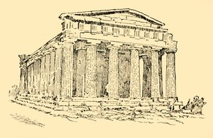 Le temple de la colonie grecque à Agrigente en Sicile, c1930 - Unbekannt