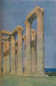 Le temple de Zeus Olympien à Athènes - Unbekannt