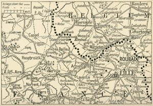Le théâtre de la guerre en Flandre, 1914, vers 1920 - Unbekannt