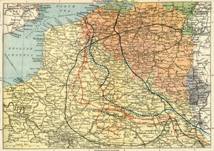 Le Théâtre de la guerre sur le front occidental, vers 1920 - Unbekannt