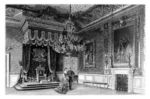 La salle du trône, palais de St James, Londres, vers 1888