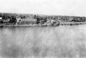 Le fleuve Tigre depuis le 31e hôpital général britannique, Bagdad, Mésopotamie, Première Guerre mondiale, 1918 - Unbekannt