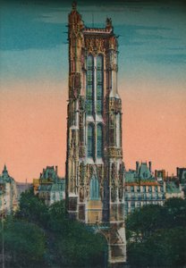 La Tour Saint-Jacques, Paris, vers 1920