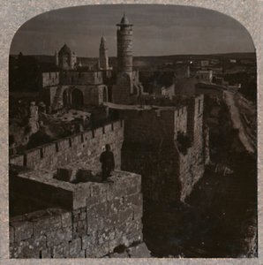 La tour de David. La plus ancienne partie de la citadelle, vers 1900 - Unbekannt