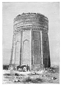 La tour de Meimandan, Perse Iran, 1895