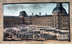 Le Défilé des troupes pendant la Grande Parade, Palais des Tuileries, 19ème siècle - Unbekannt