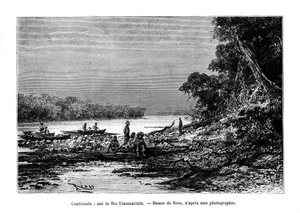 La rivière Usumacinta, sud-est du Mexique et nord-ouest du Guatemala, 19e siècle