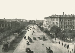 La Vesterbrogade, Copenhague, Danemark, 1895