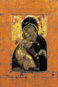 La Vierge de Vladimir, icône byzantine, début du 12e siècle - Unbekannt